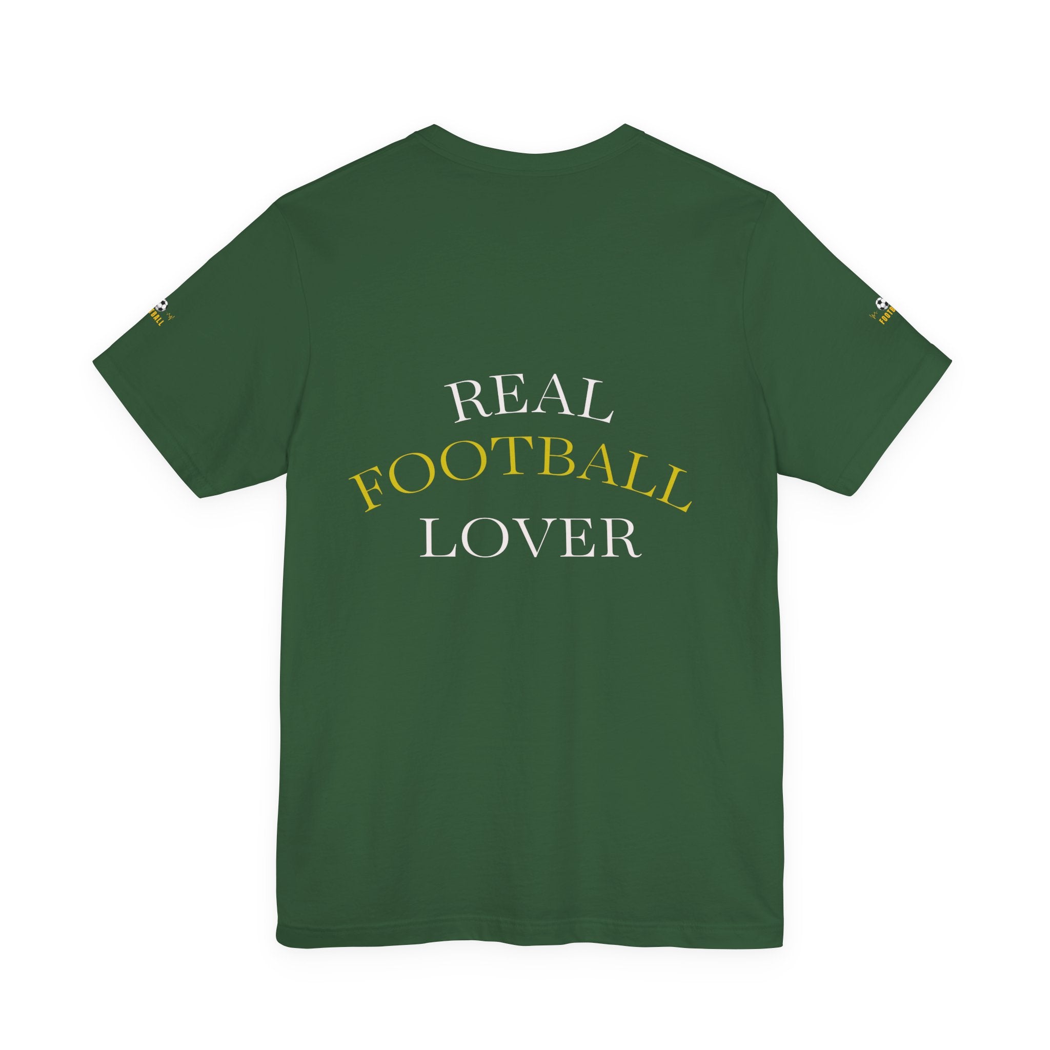 Football heartbeat soccer ball Tee | Real Football Lover back