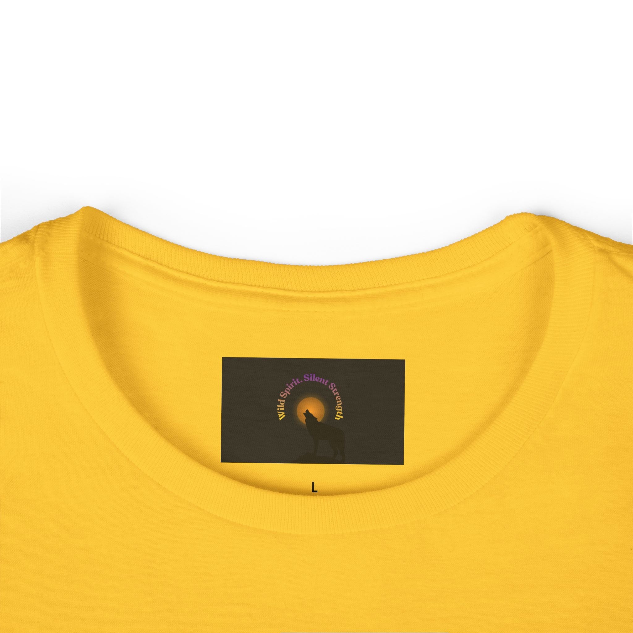 Women’s Tee - 'Animals Teach Us to Be Human Beings' Moonlight Wolf Graphic