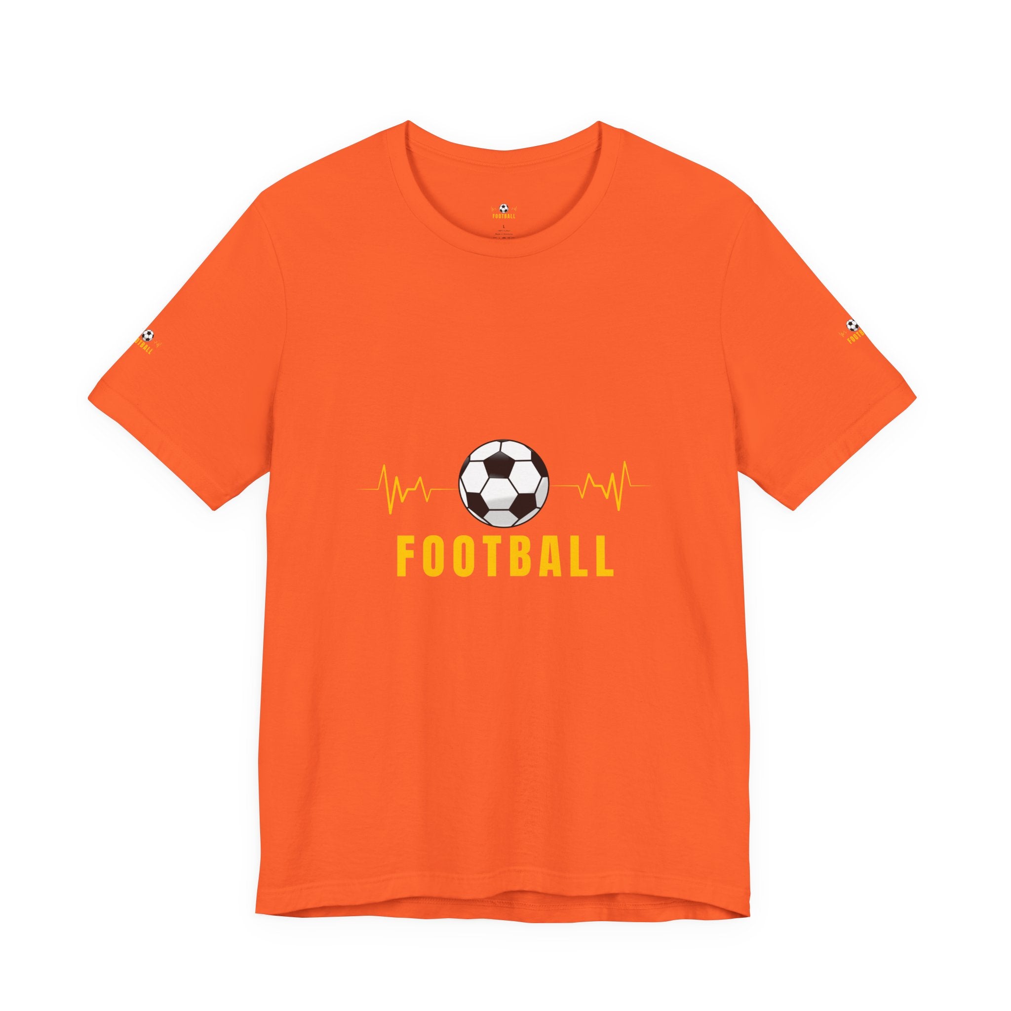 Football heartbeat soccer ball Tee | Real Football Lover back