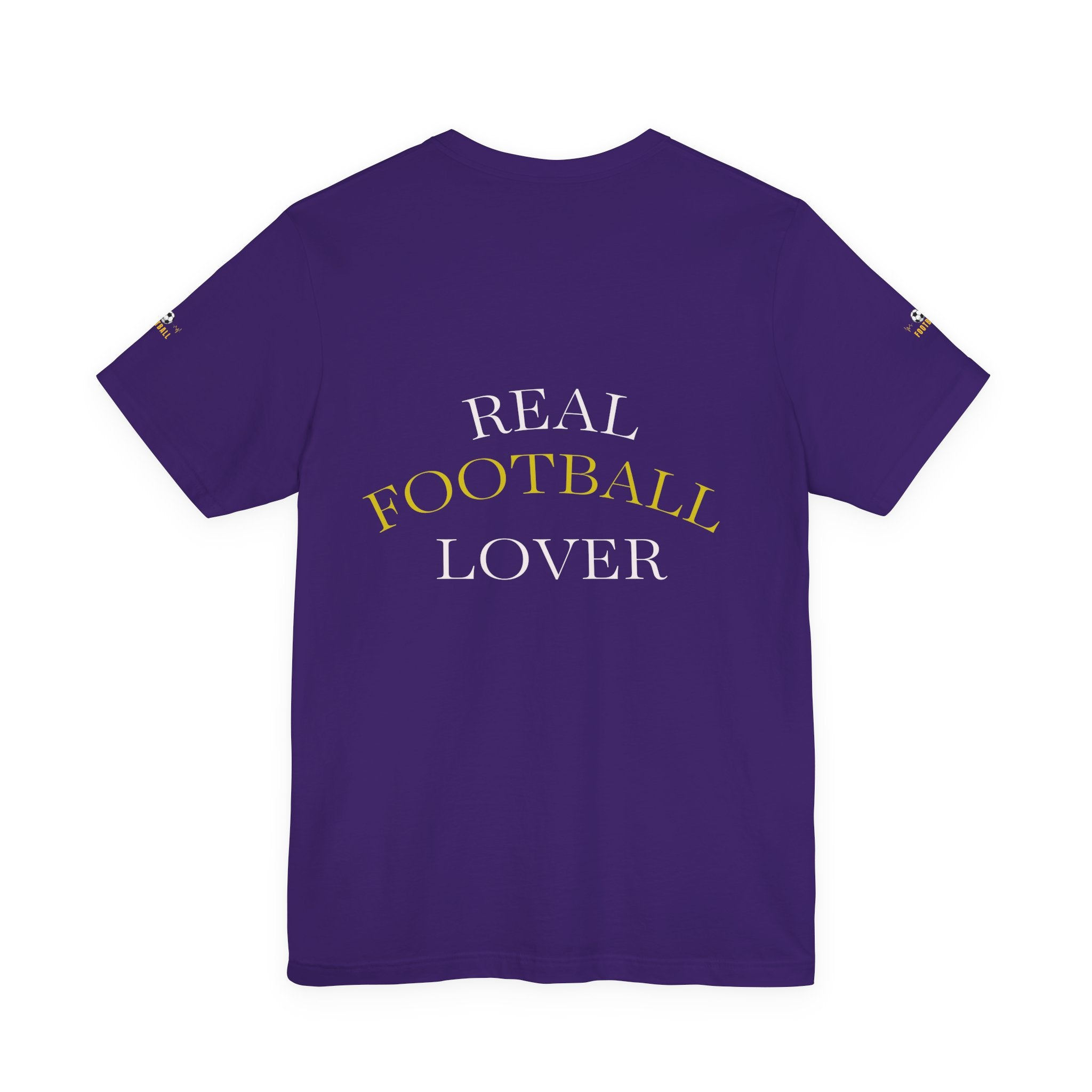 Football heartbeat soccer ball Tee | Real Football Lover back