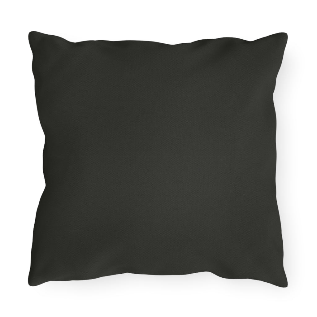 Outdoor Pillow — "She Is More Into Animals Than To Fake Human Beings" Moonlit Forest Design