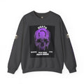 Death Skull Crewneck Sweatshirt — "Where Pain Ends and Peace Begins" Gothic Grim Reaper Pullover