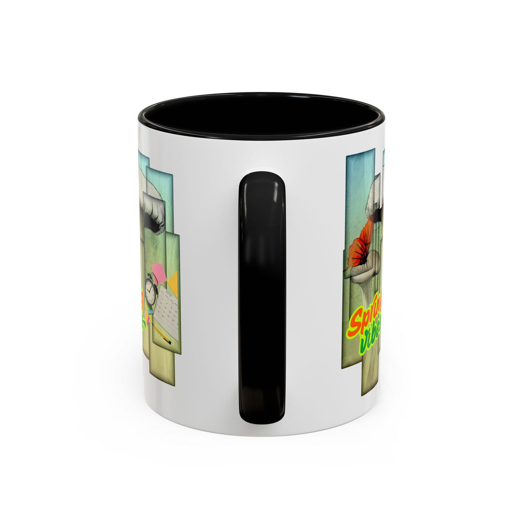 Spring Vibes Coffee Mug — Floral Retro Accent Mug (11/15oz)