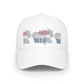 Low Profile Baseball Cap - Red Wine Blue State Graphic Hat