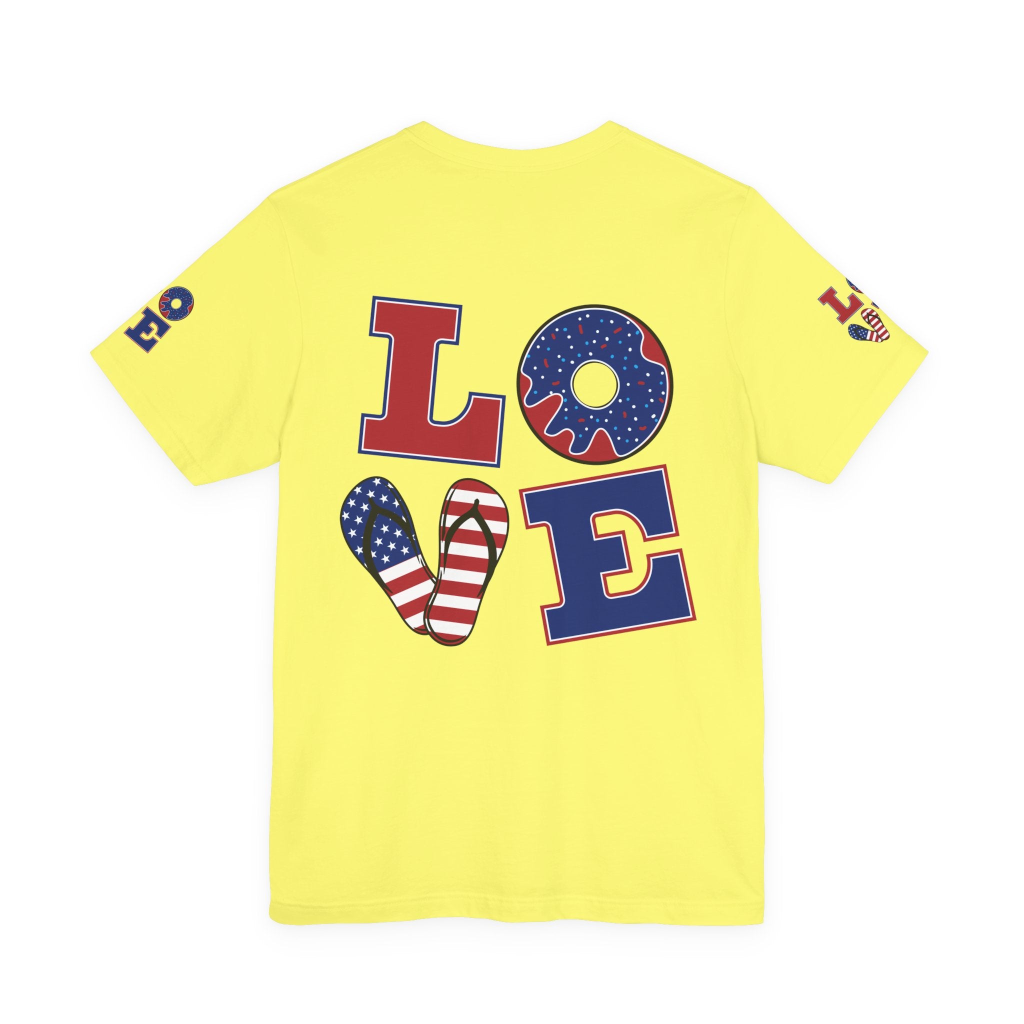 Patriotic 'Red Wine & Blue' Tee — LOVE American Flag Graphic T-Shirt