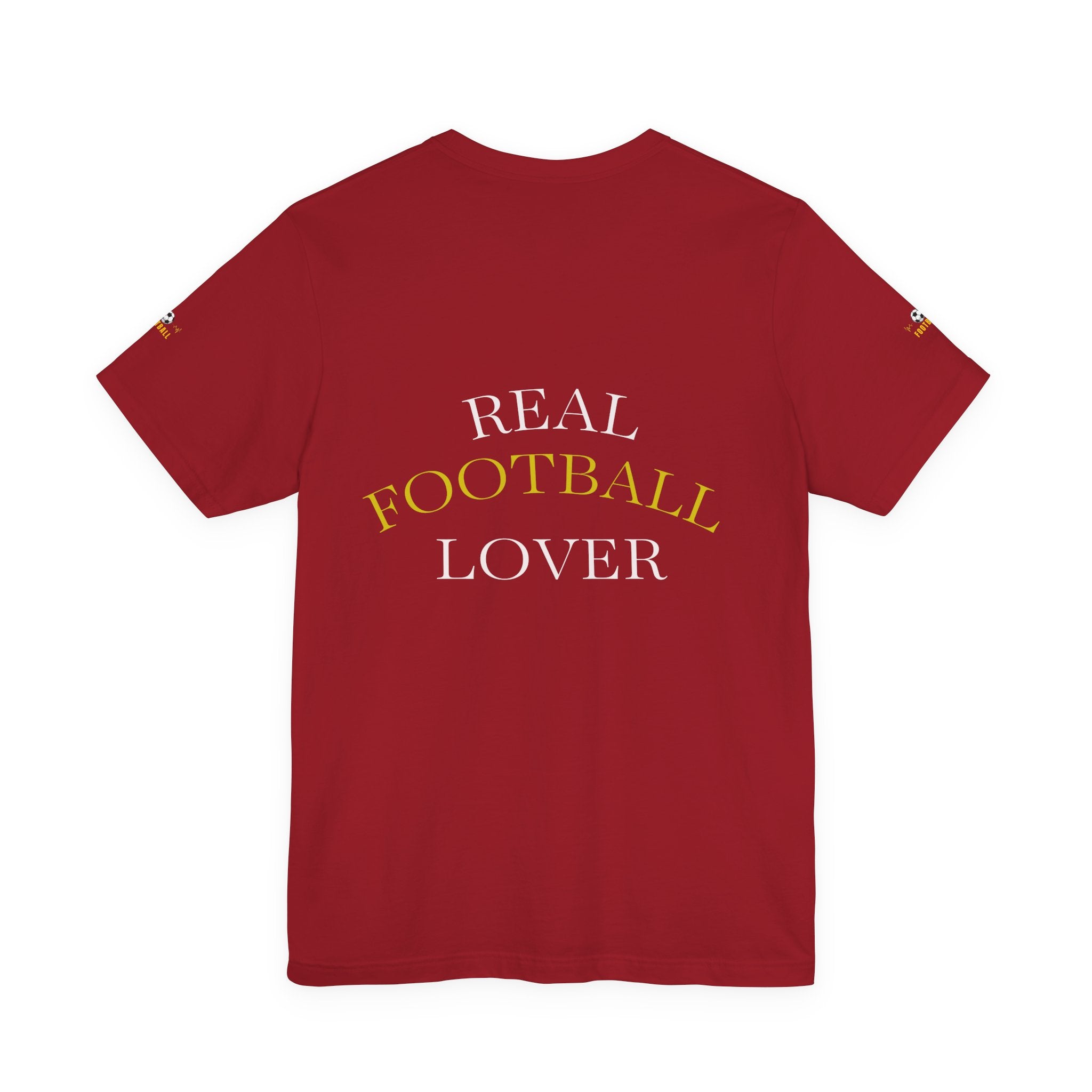Football heartbeat soccer ball Tee | Real Football Lover back