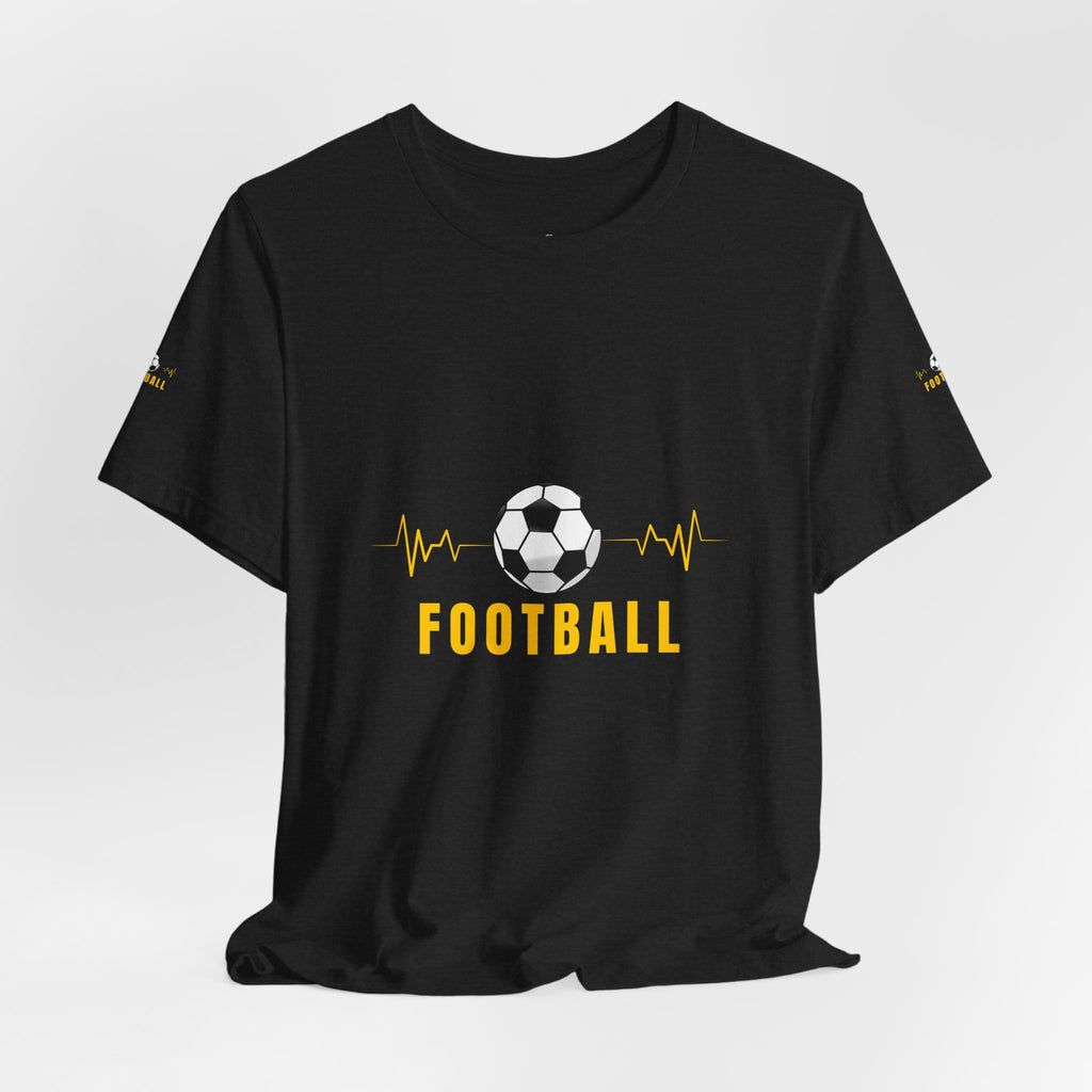 Football heartbeat soccer ball Tee | Real Football Lover back