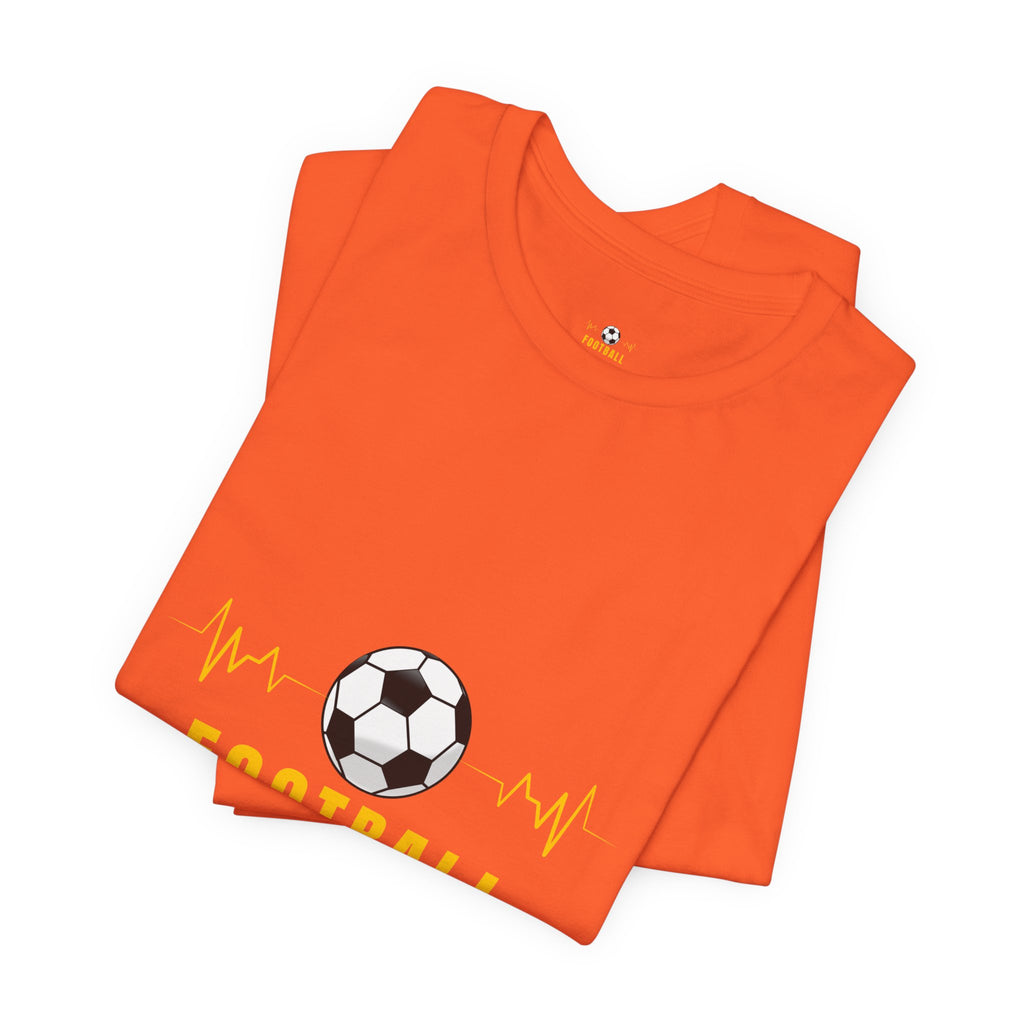 Football heartbeat soccer ball Tee | Real Football Lover back