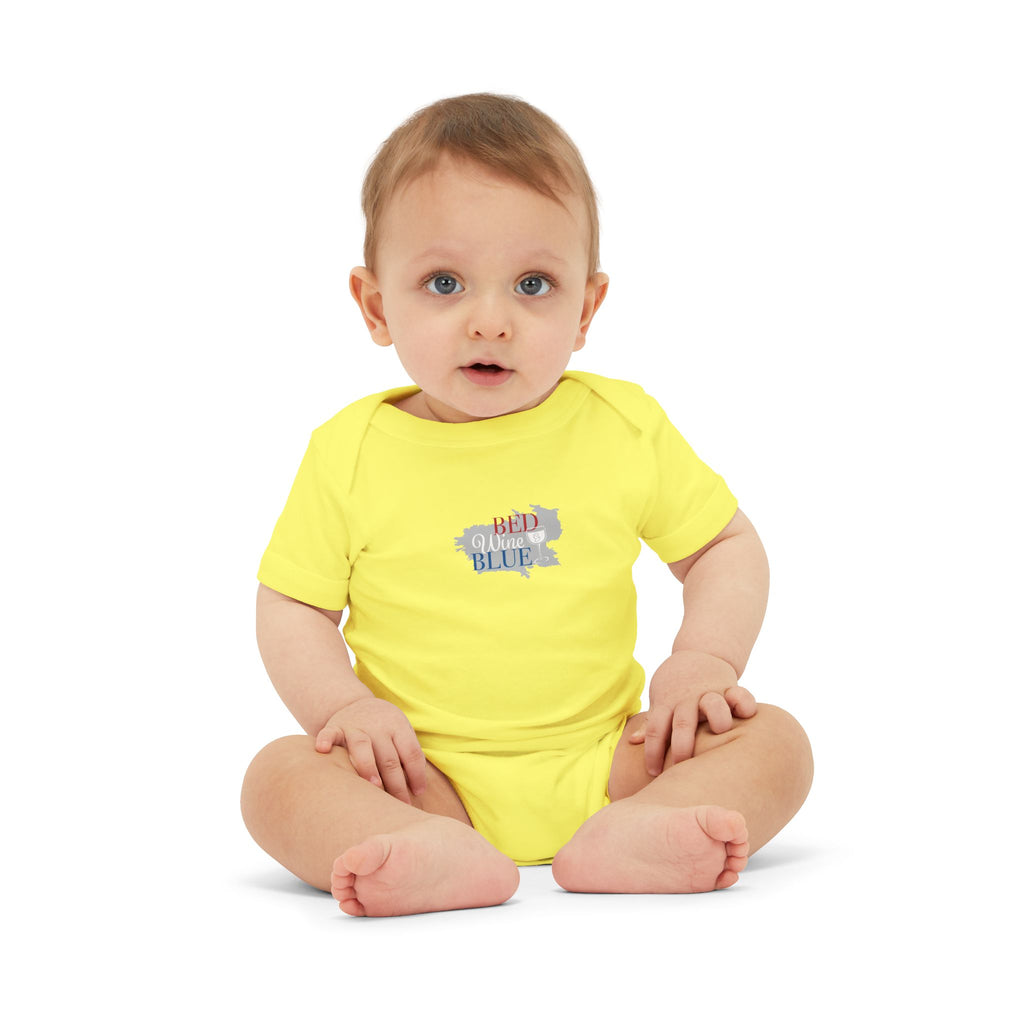 'Merica Baby Onesie – Patriotic Infant Jersey One-Piece with USA Flag Peace Hand Design
