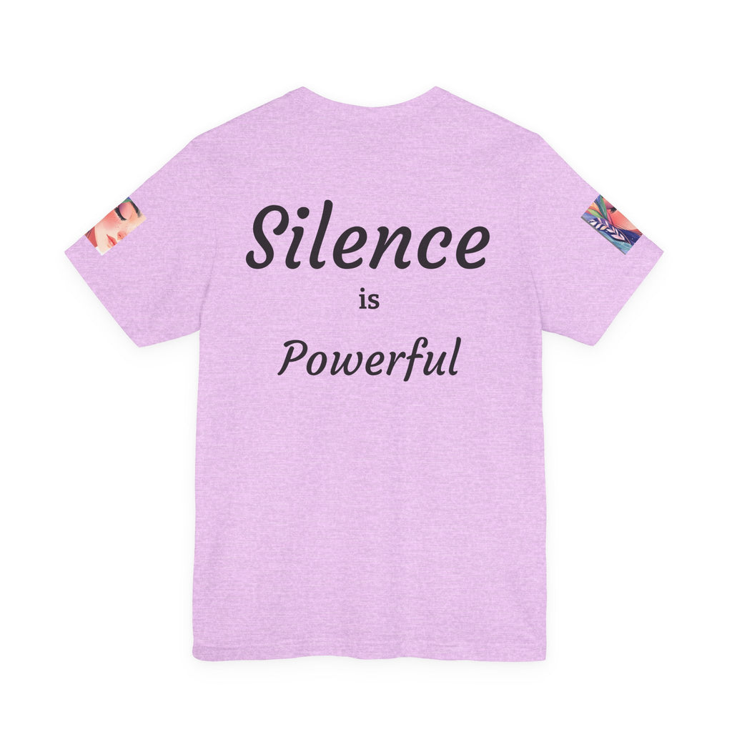 Silence Speaks Tee — "Silence is Powerful" Artistic Portrait T-Shirt