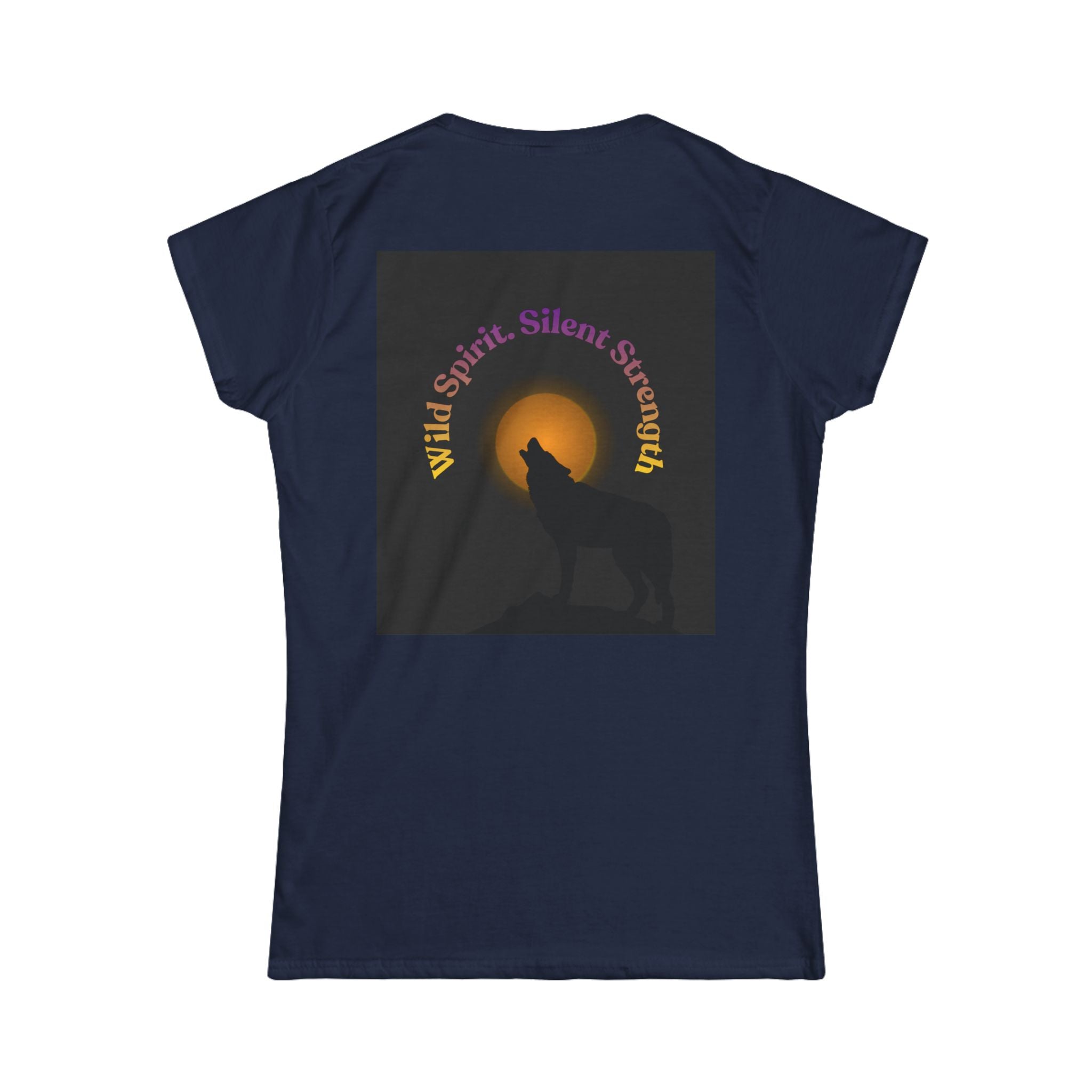 Women’s Tee - 'Animals Teach Us to Be Human Beings' Moonlight Wolf Graphic