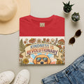 Kindness Is Revolutionary Graphic T-Shirt — Retro Dog Floral Design
