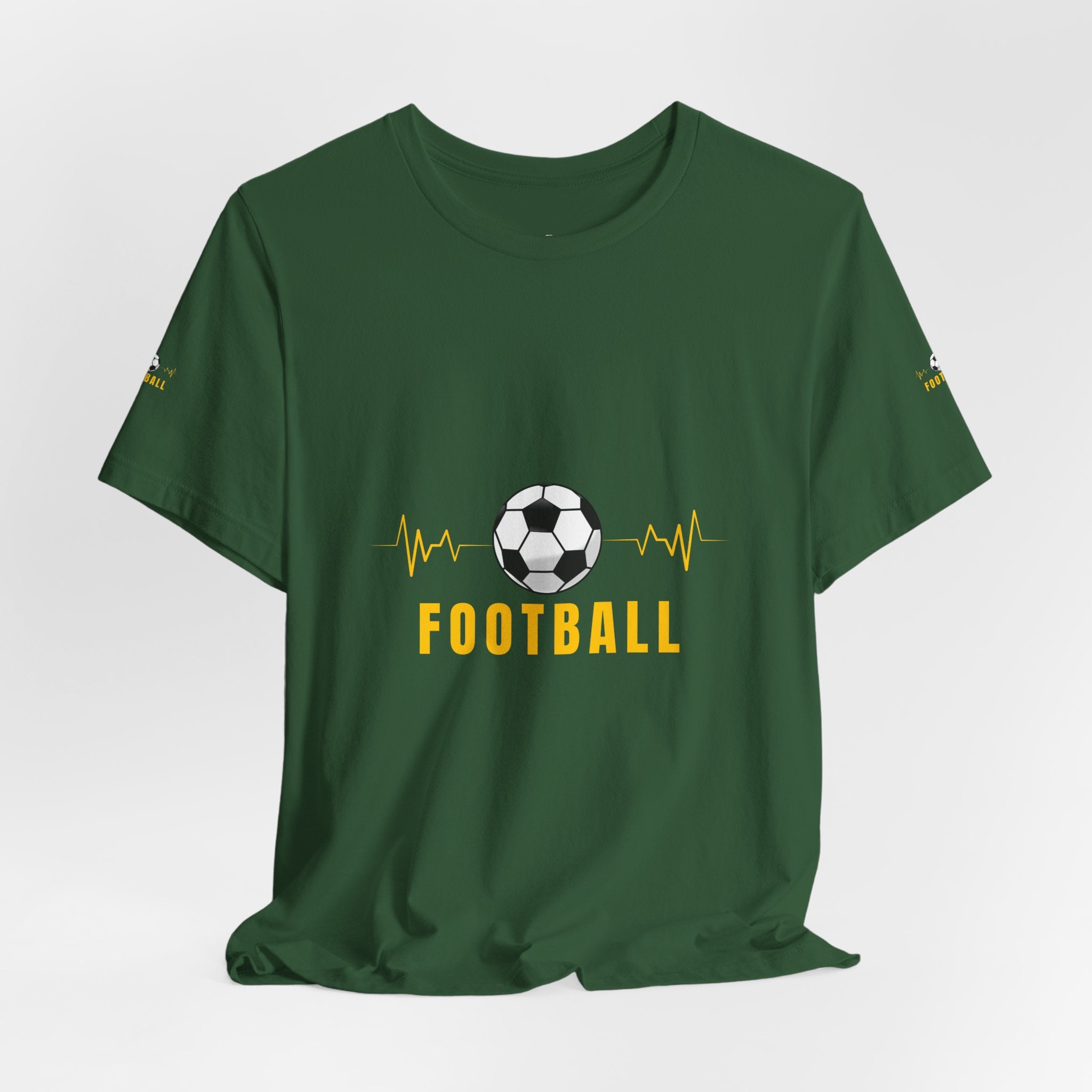 Football heartbeat soccer ball Tee | Real Football Lover back