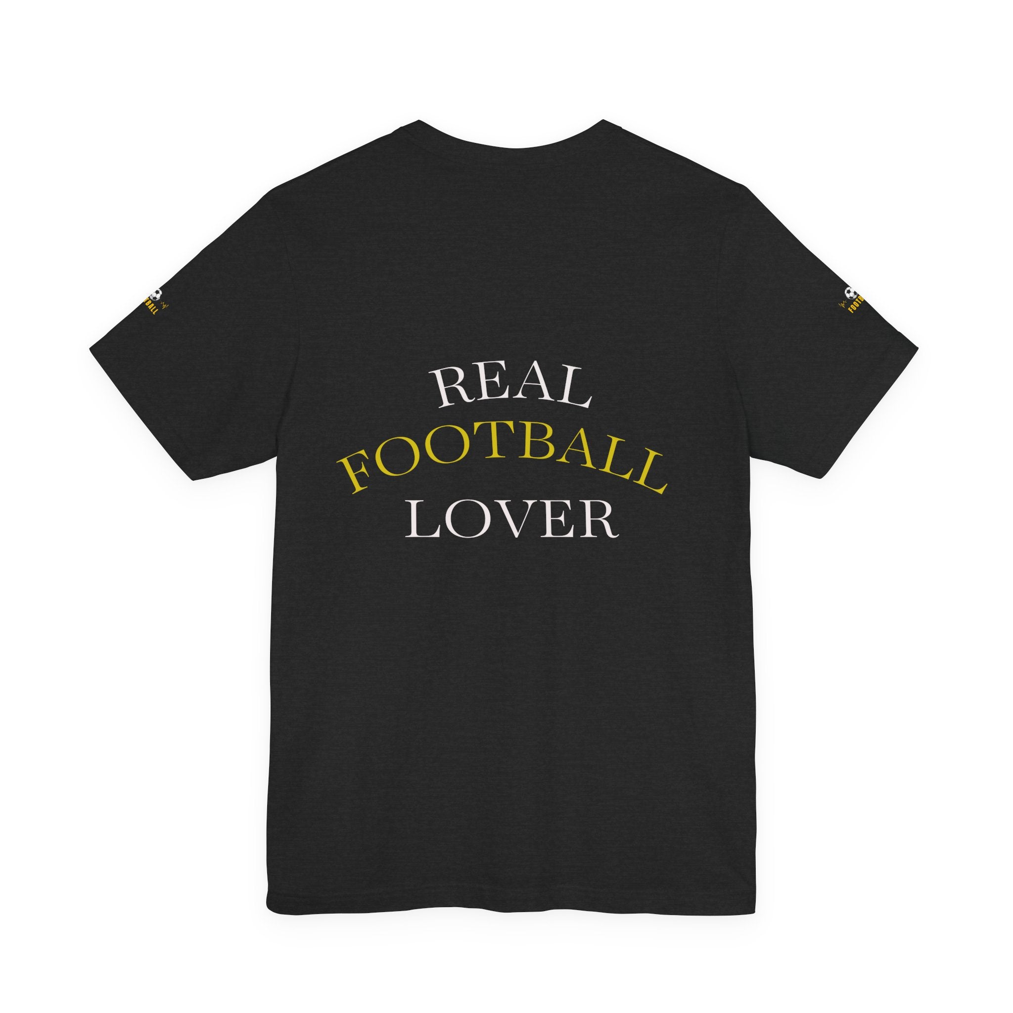 Football heartbeat soccer ball Tee | Real Football Lover back