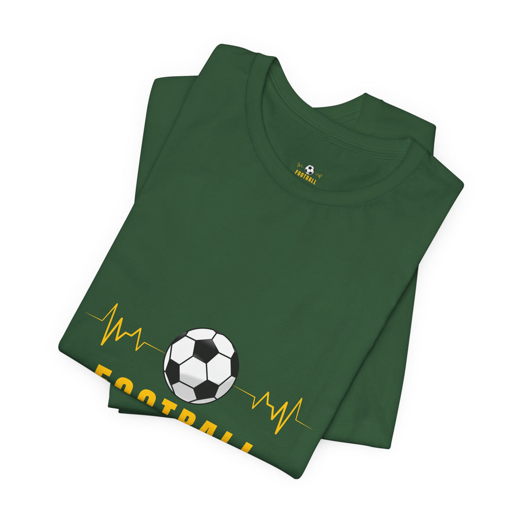 Football heartbeat soccer ball Tee | Real Football Lover back