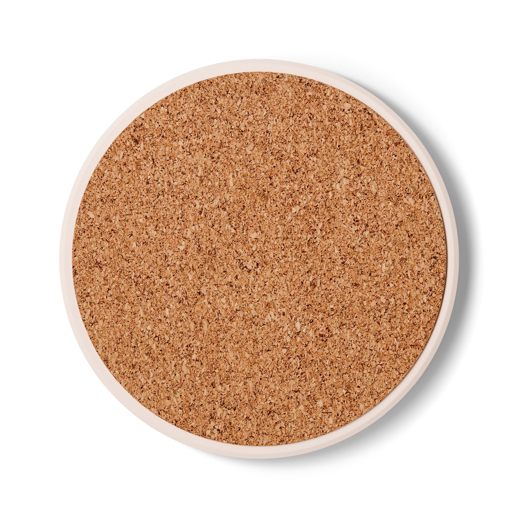 Black & White Woven Pattern Ceramic Coaster — Round Geometric Drink Mat