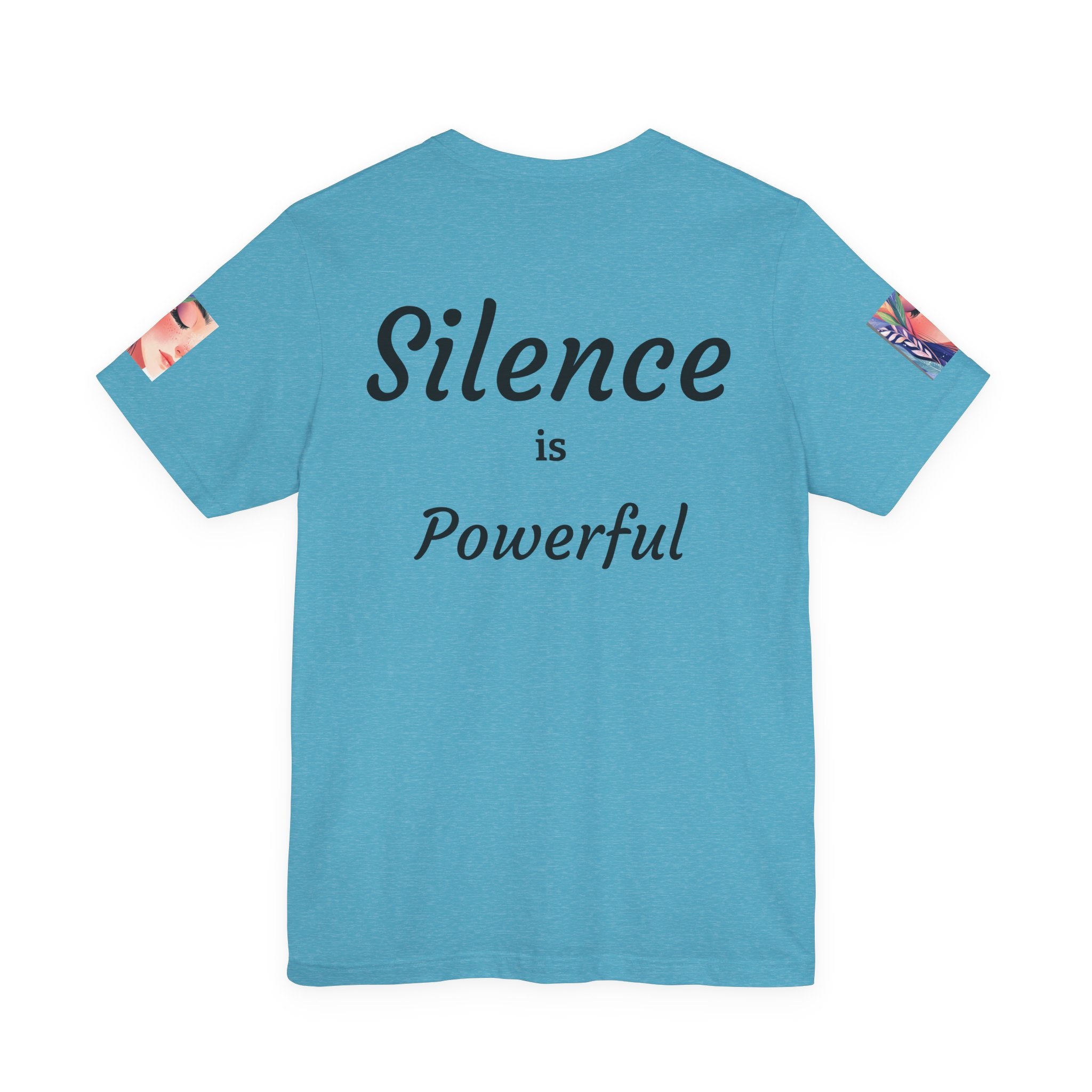Silence Speaks Tee — "Silence is Powerful" Artistic Portrait T-Shirt