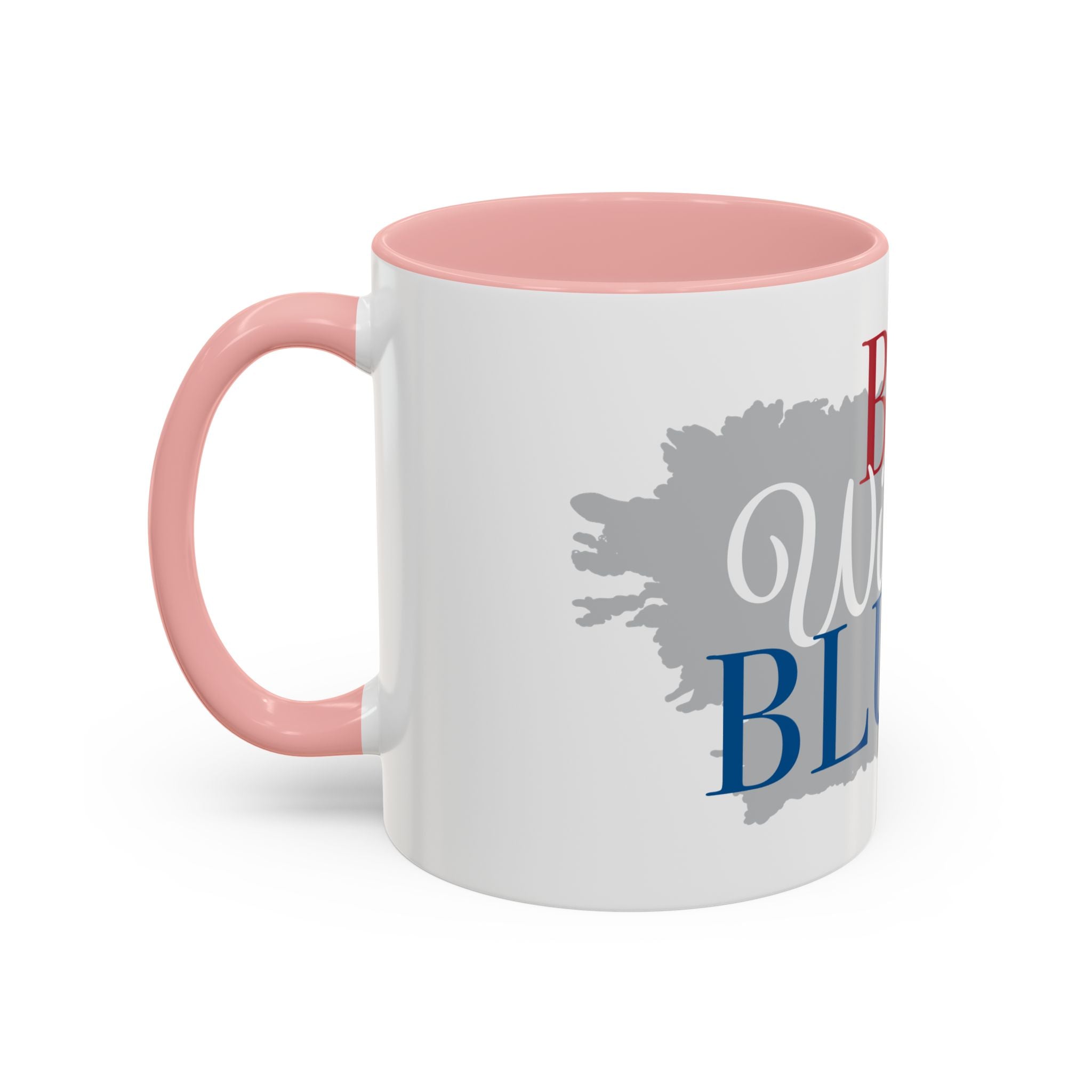 Accent Coffee Mug — “Red Wine & Blue” Patriotic Wine Lover 11/15oz Mug