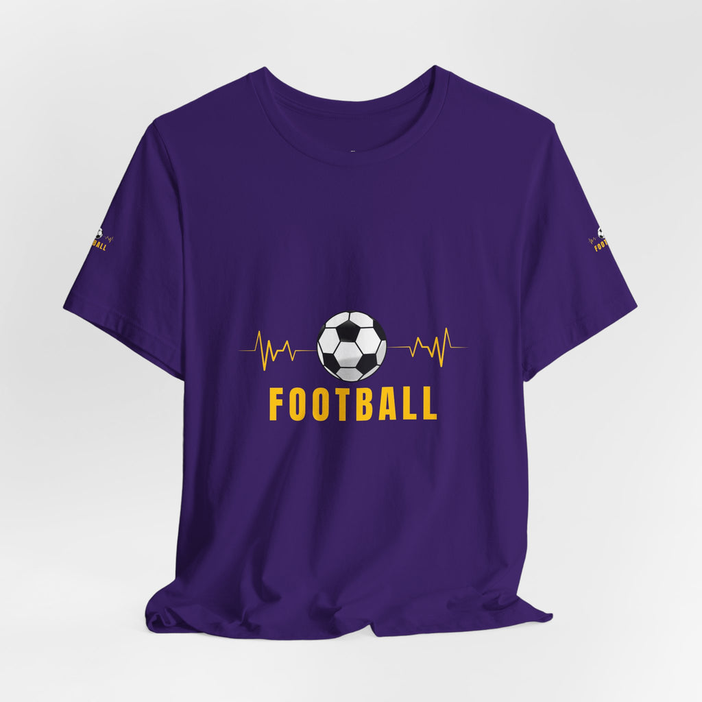 Football heartbeat soccer ball Tee | Real Football Lover back