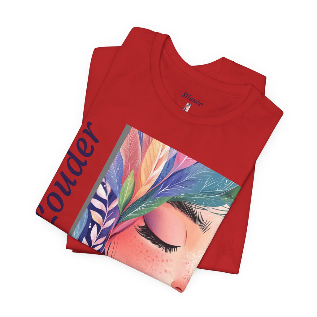 Silence Speaks Tee — "Silence is Powerful" Artistic Portrait T-Shirt