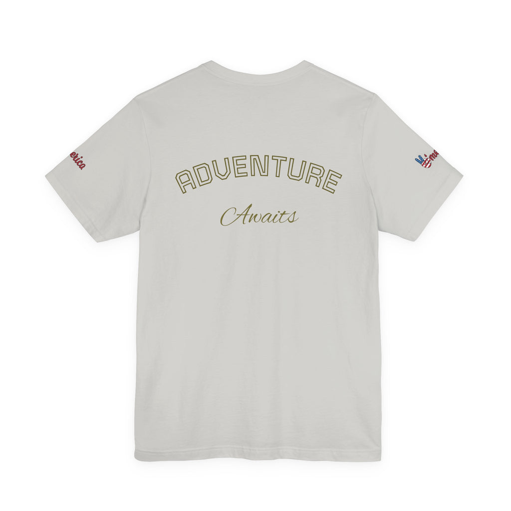 California Surf Palm Trees T-Shirt | Adventure Awaits Graphic Tee