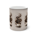 Color-Changing Coffee Mug, 11oz — Heat-Reveal Steaming Coffee Design