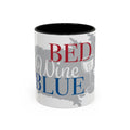 Accent Coffee Mug — “Red Wine & Blue” Patriotic Wine Lover 11/15oz Mug