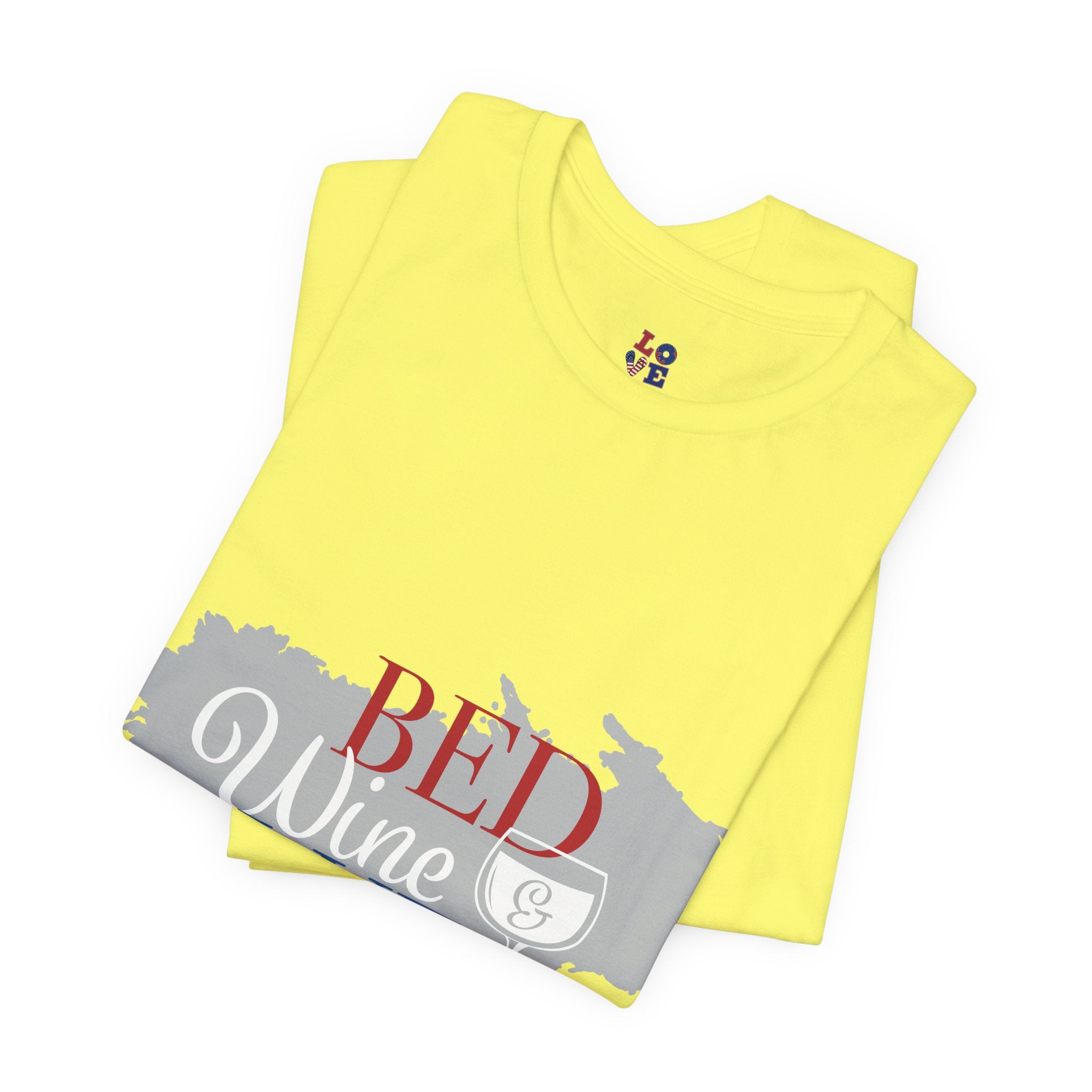 Patriotic 'Red Wine & Blue' Tee — LOVE American Flag Graphic T-Shirt