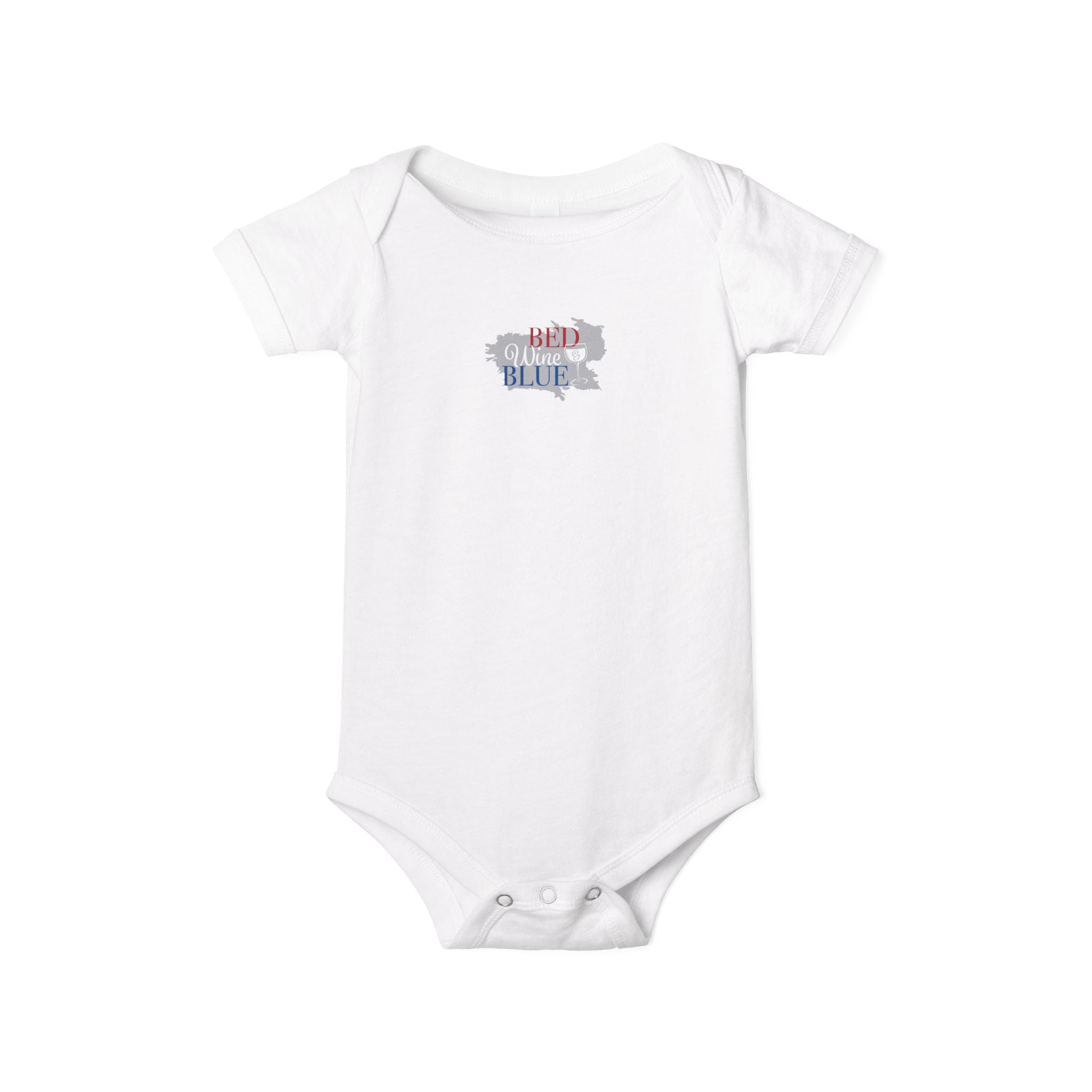 'Merica Baby Onesie – Patriotic Infant Jersey One-Piece with USA Flag Peace Hand Design