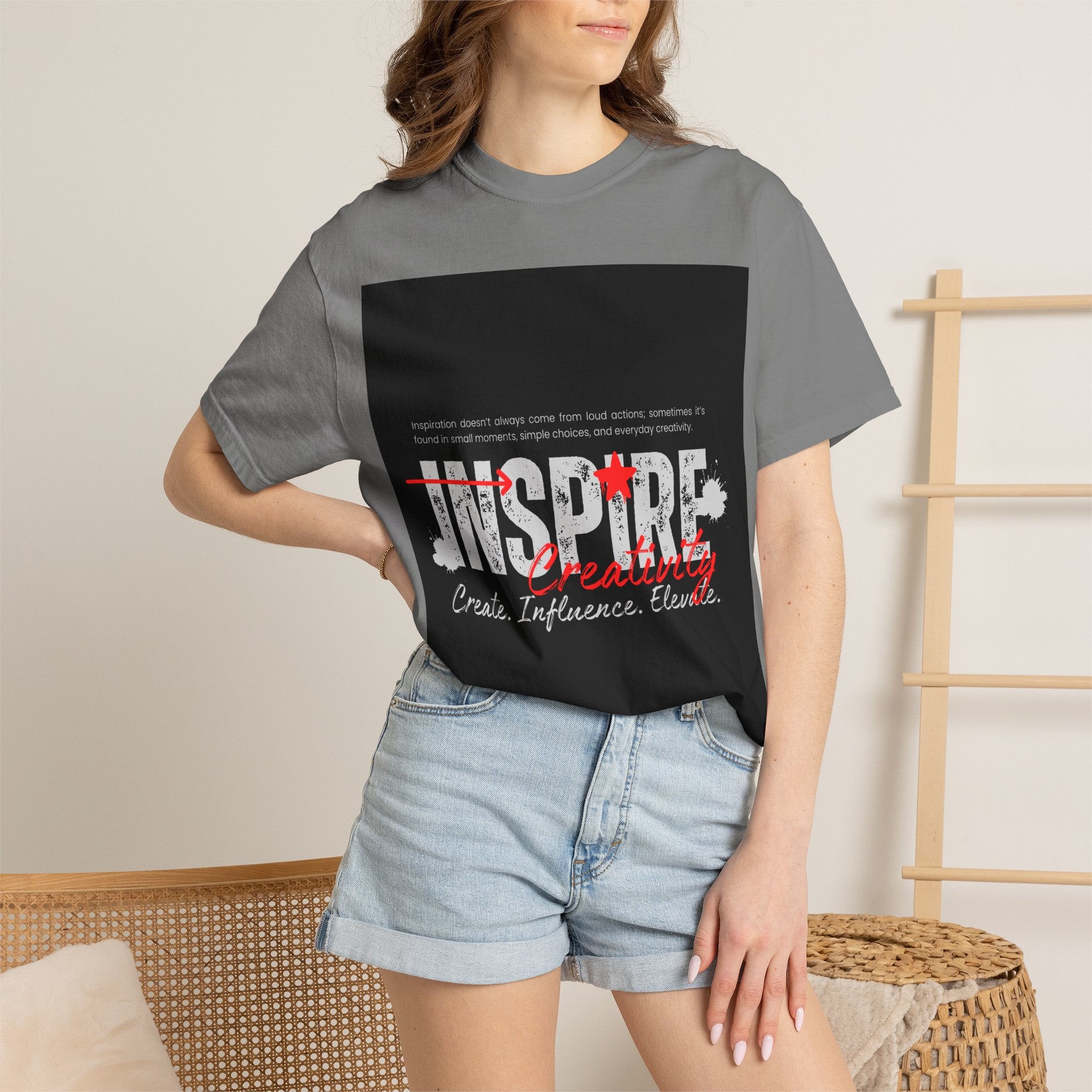 Inspire Creativity T-Shirt — "Inspire" Motivational Graphic Tee