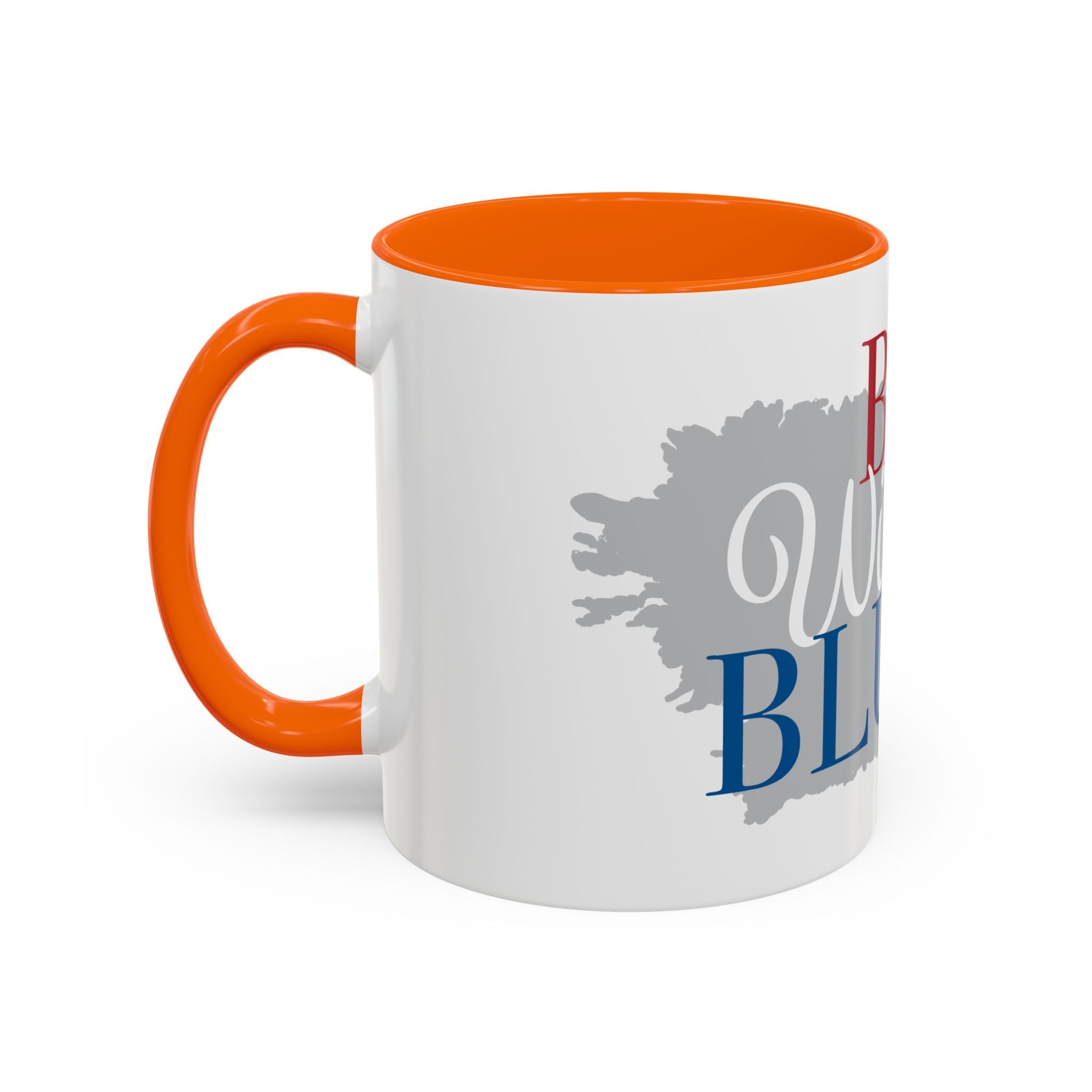 Accent Coffee Mug — “Red Wine & Blue” Patriotic Wine Lover 11/15oz Mug