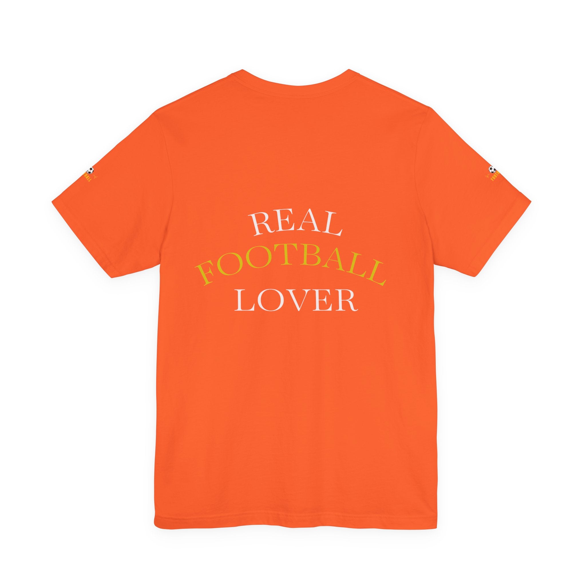 Football heartbeat soccer ball Tee | Real Football Lover back