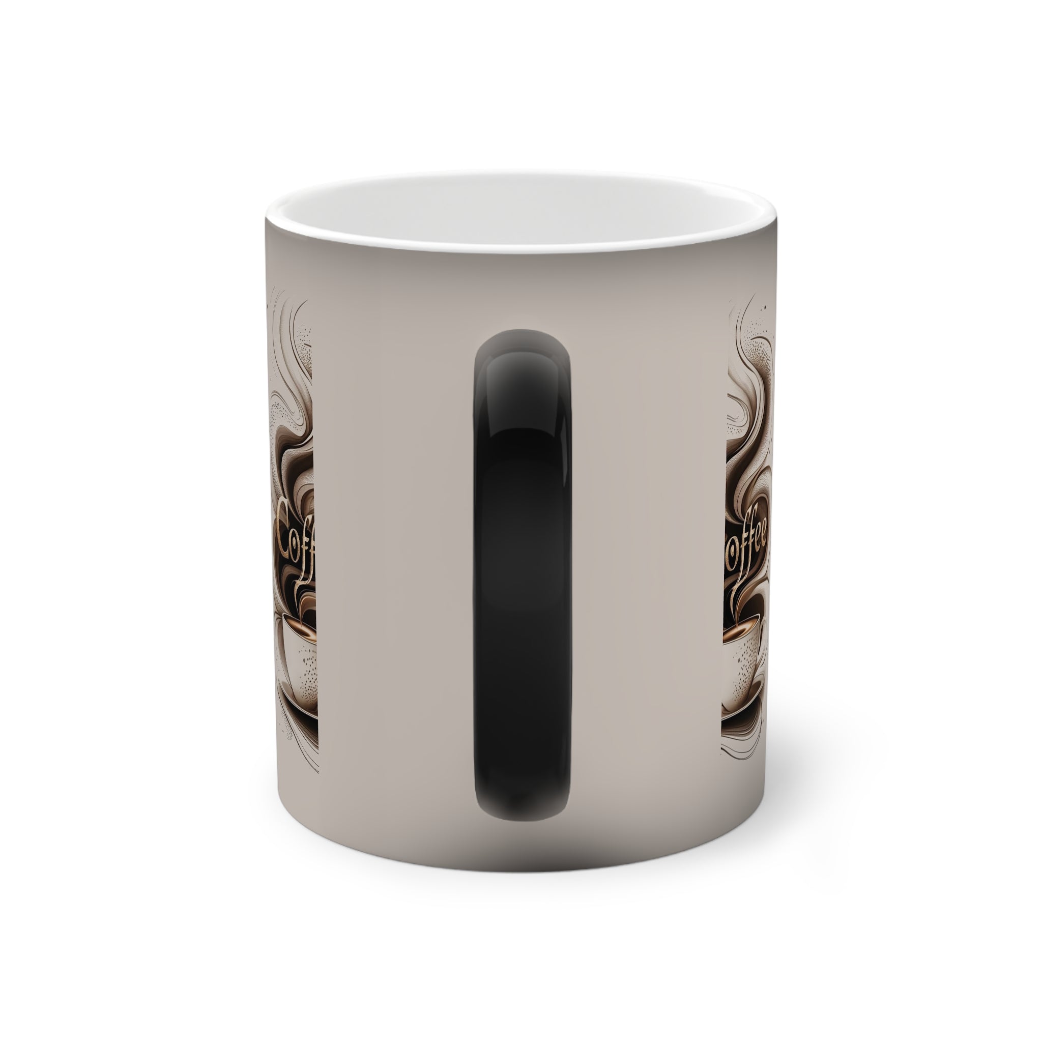 Color-Changing Coffee Mug, 11oz — Heat-Reveal Steaming Coffee Design