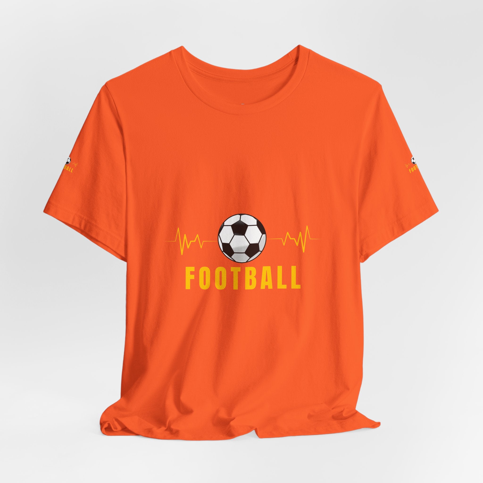 Football heartbeat soccer ball Tee | Real Football Lover back
