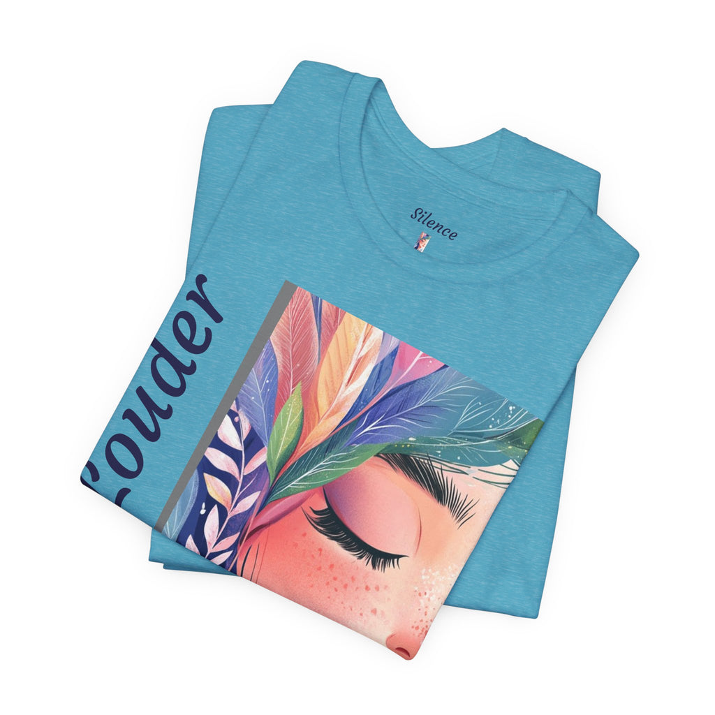 Silence Speaks Tee — "Silence is Powerful" Artistic Portrait T-Shirt
