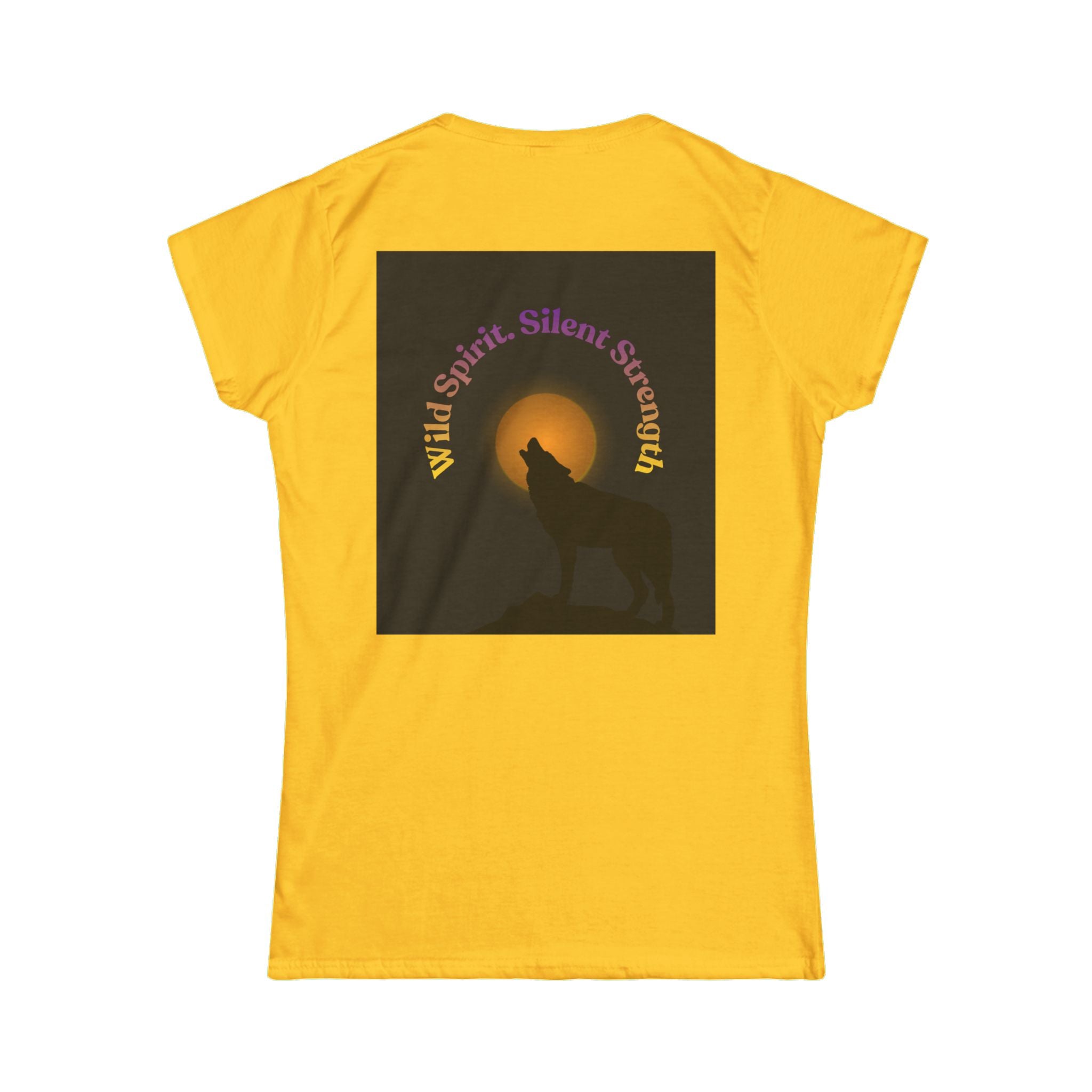 Women’s Tee - 'Animals Teach Us to Be Human Beings' Moonlight Wolf Graphic