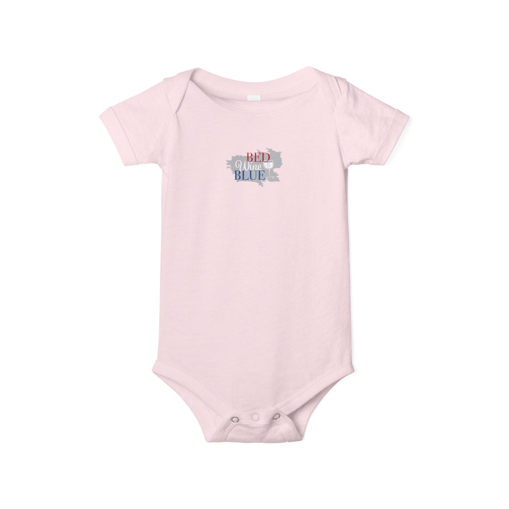 'Merica Baby Onesie – Patriotic Infant Jersey One-Piece with USA Flag Peace Hand Design