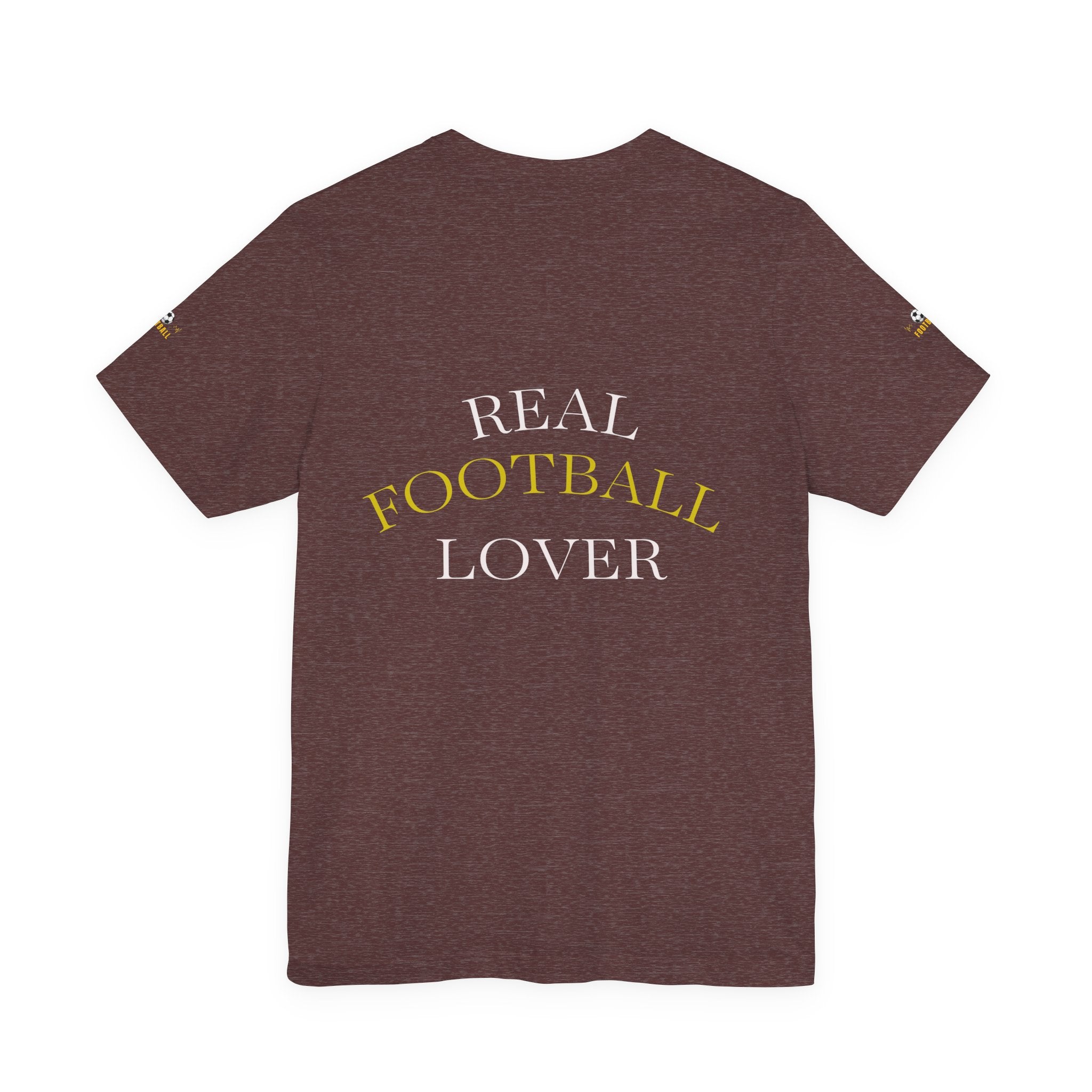 Football heartbeat soccer ball Tee | Real Football Lover back